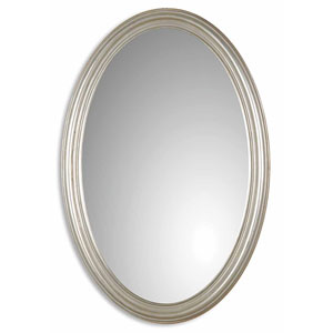 Franklin Oval Silver Mirror